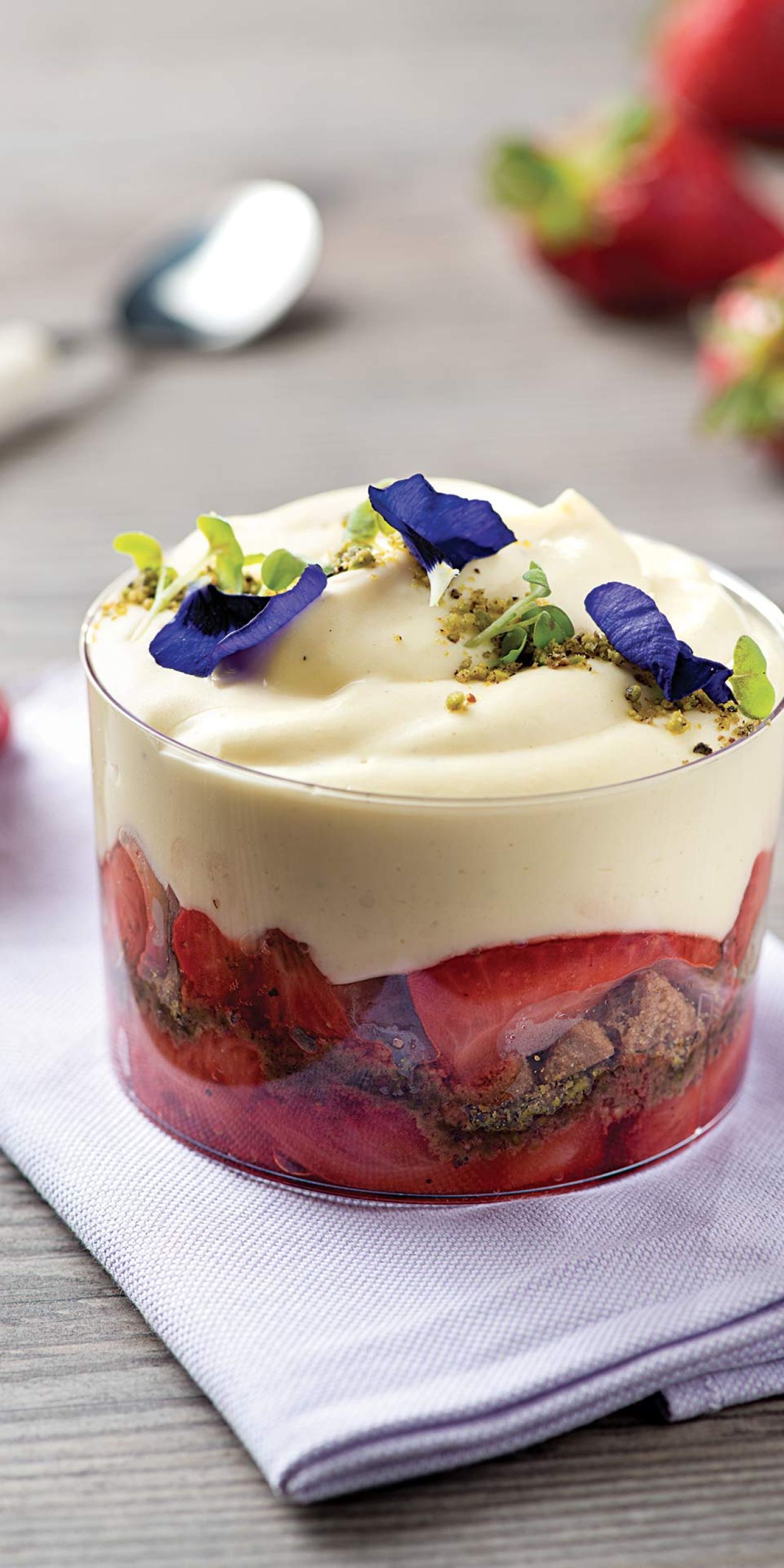 Bicchierini Chantilly alle fragole