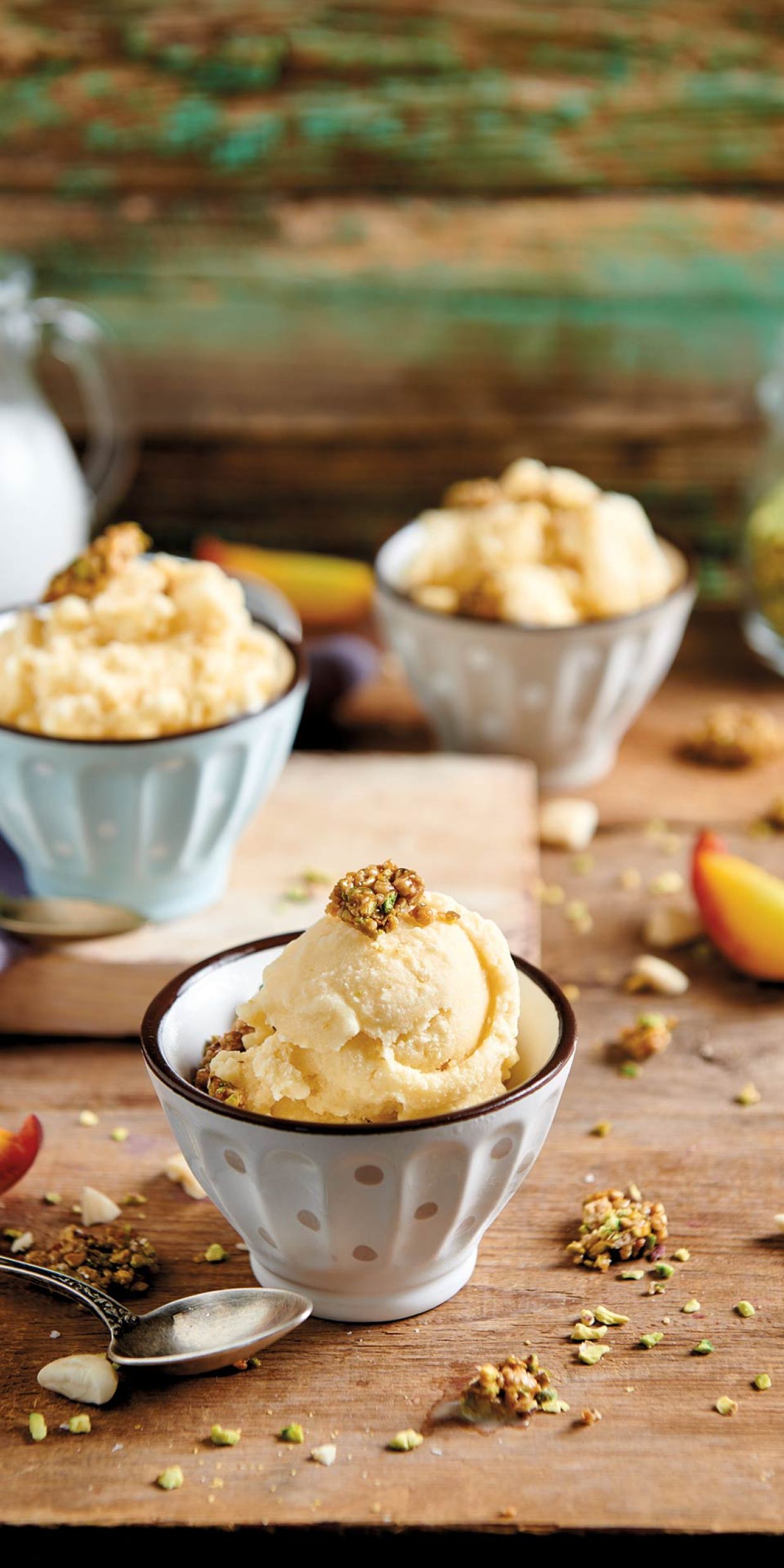 Gelato alle pesche