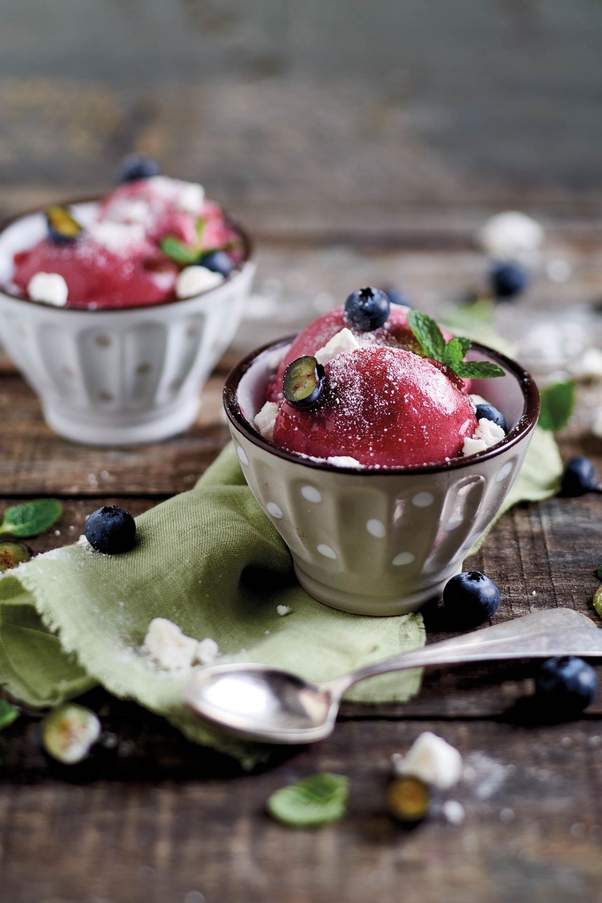 Sorbetto ai mirtilli