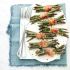 Mini green bean rolls with Parmesan and bacon