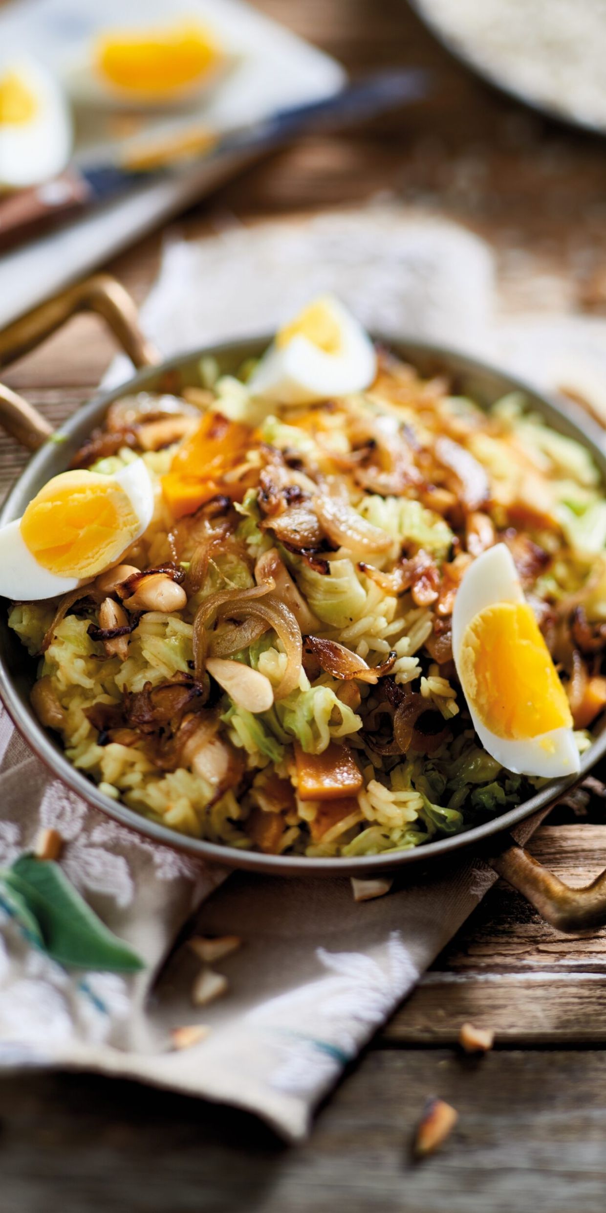 Riso pilaf con verdure e mandorle