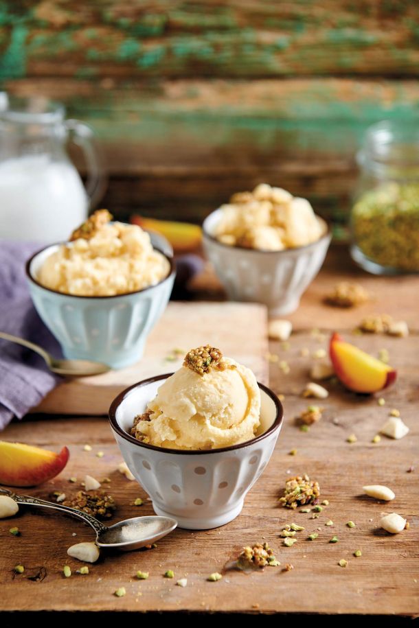 Gelato alle pesche