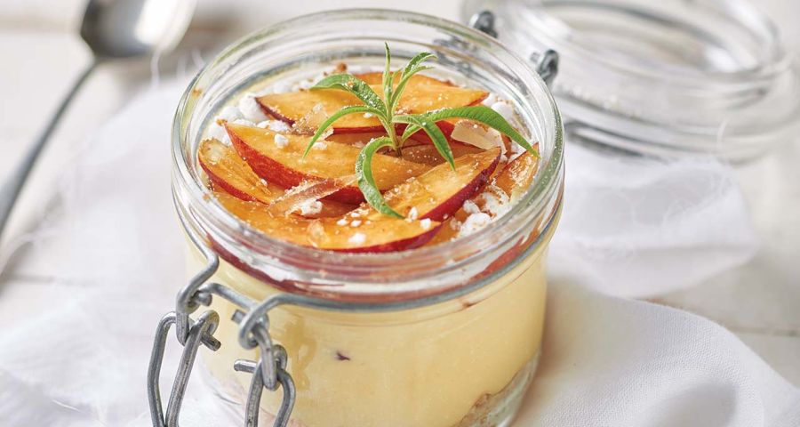 Nectarine dessert glasses