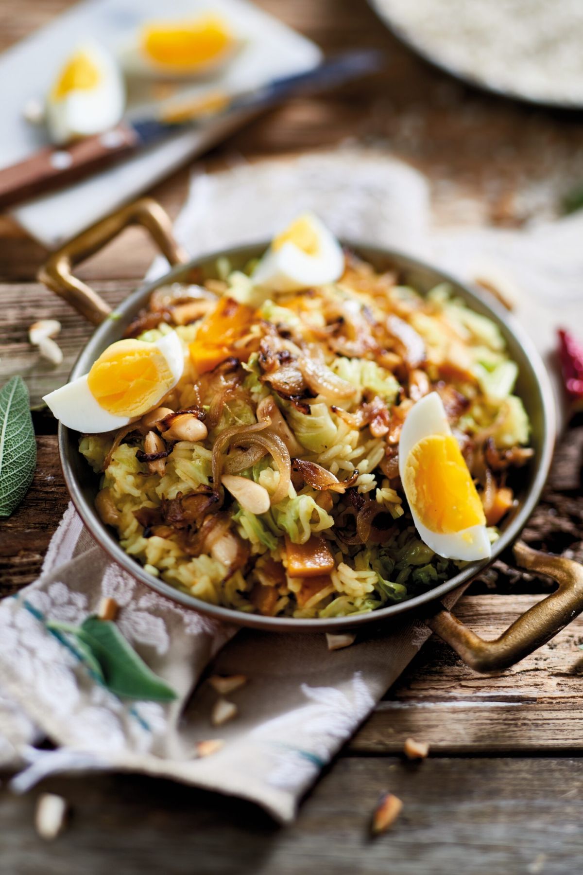 Riso pilaf con verdure e mandorle