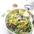 Tagliolini with clams, green beans and lemon