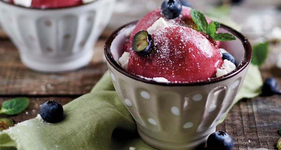 Blueberry sorbet