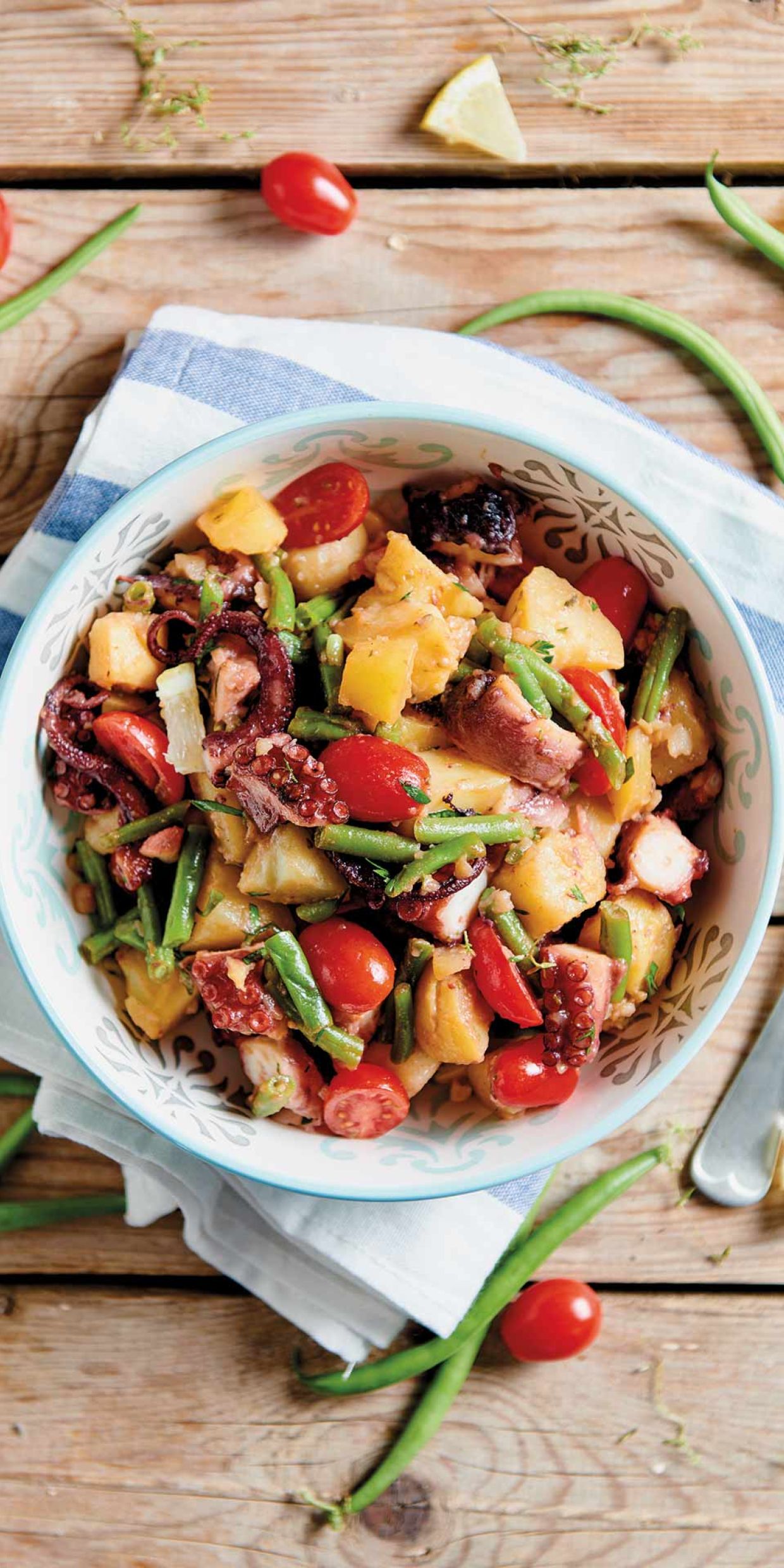 Insalatina di polpo e fagiolini