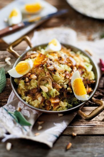 Riso pilaf con verdure e mandorle
