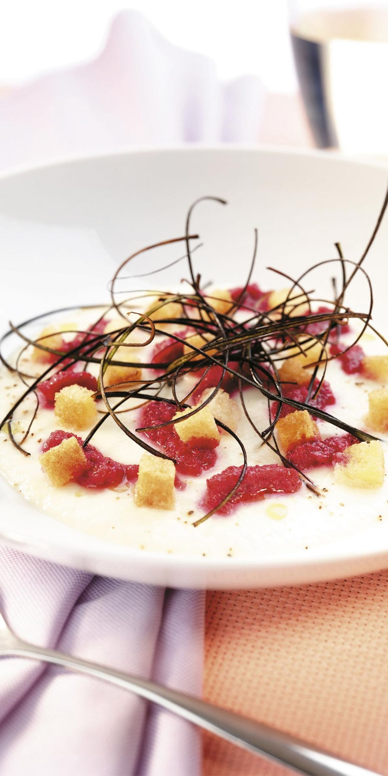 Crema di cavolo rapa e melanzana