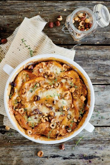 Parmigiana di zucca e nocciole