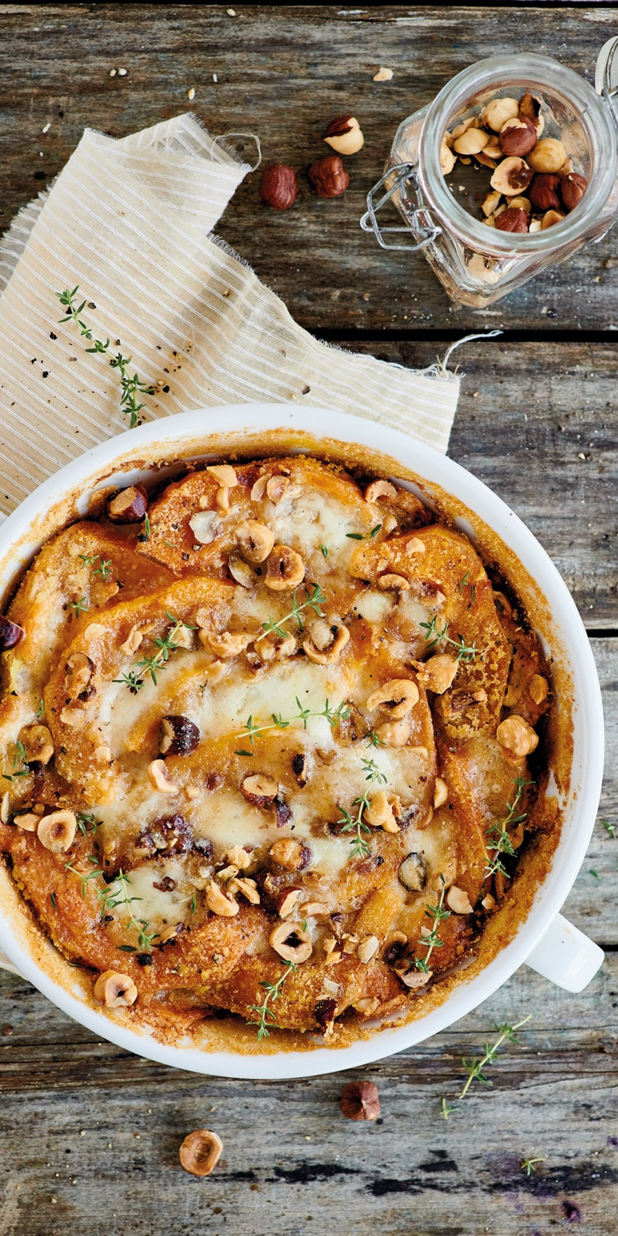 Parmigiana di zucca e nocciole