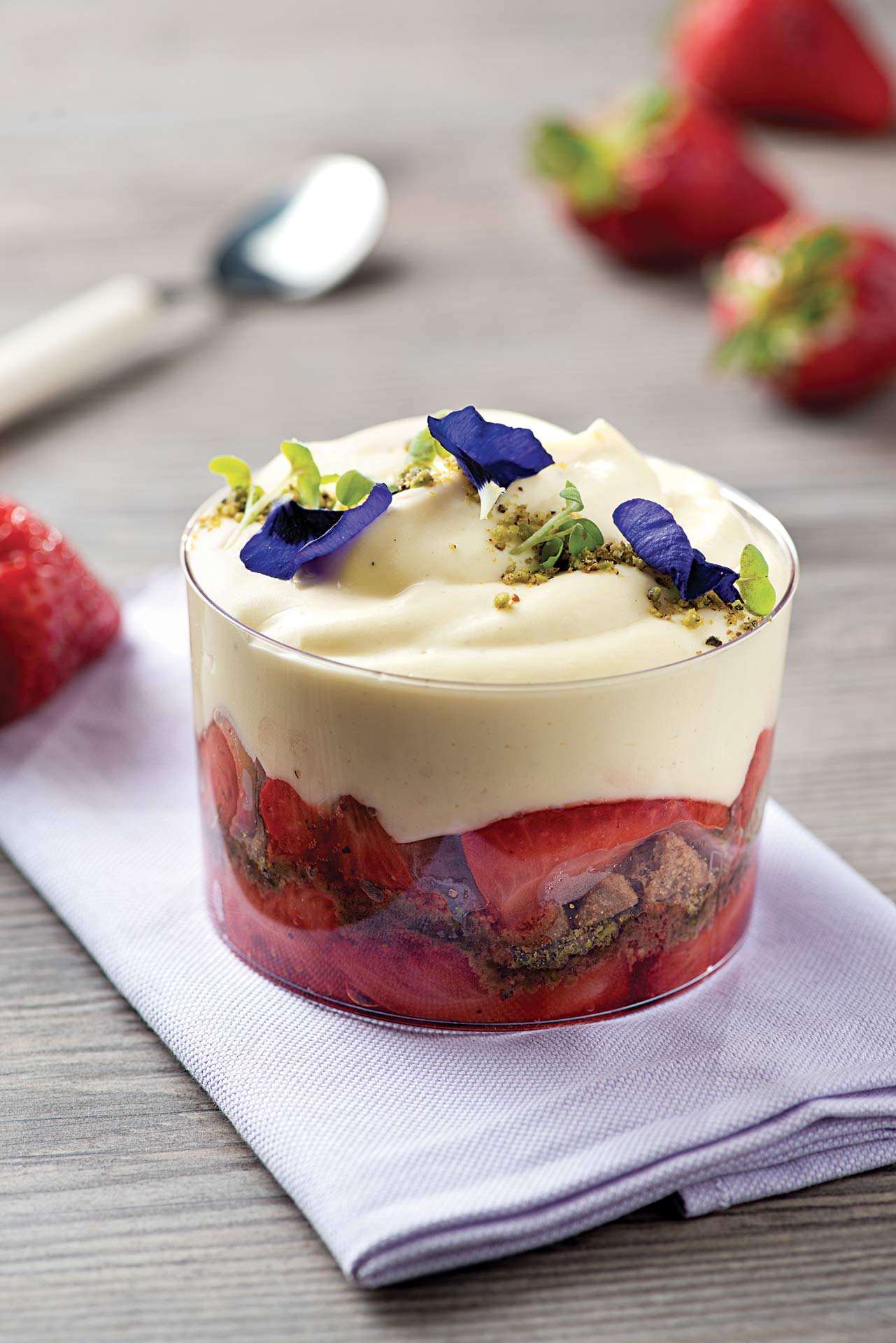 Bicchierini Chantilly alle fragole