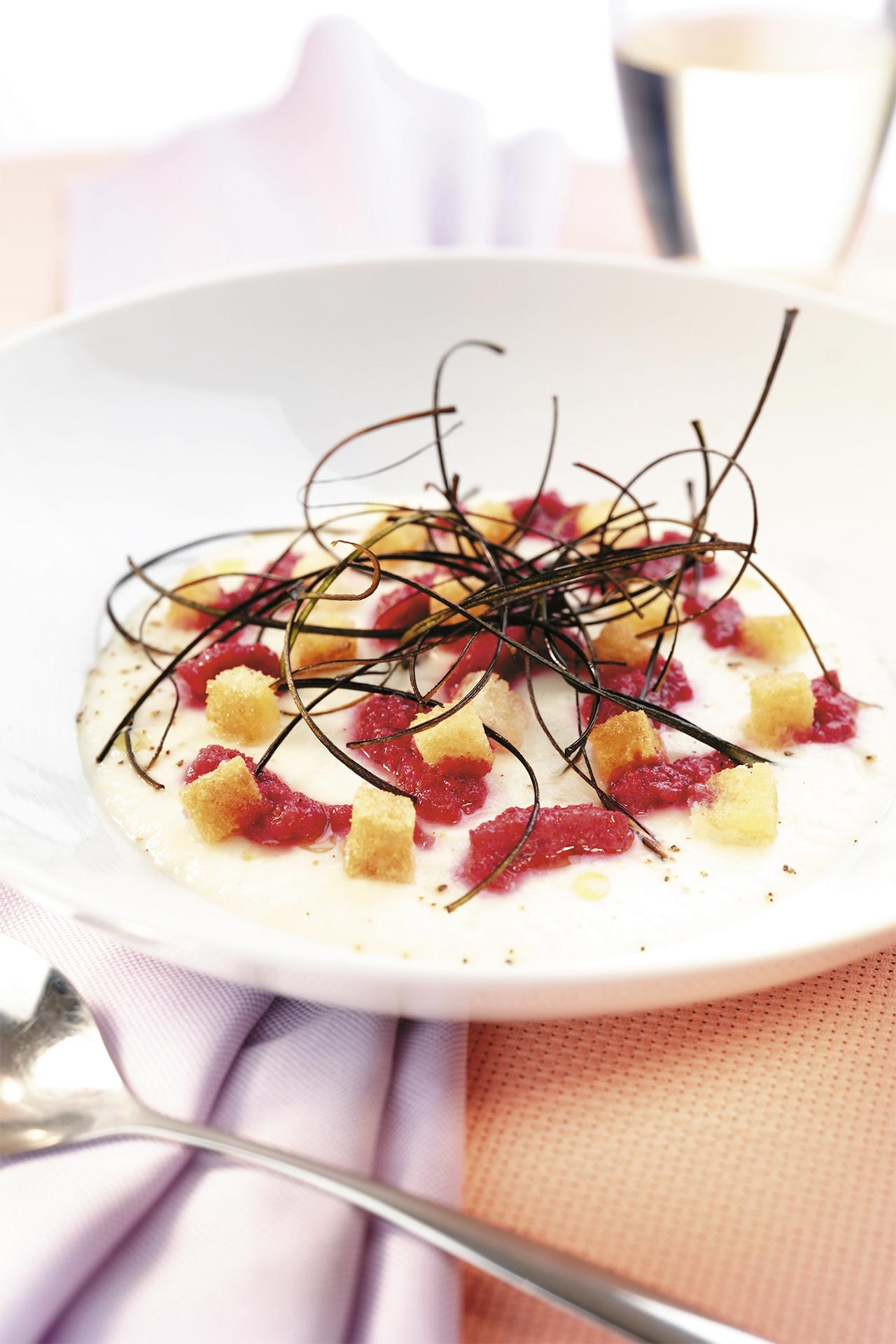 Crema di cavolo rapa e melanzana