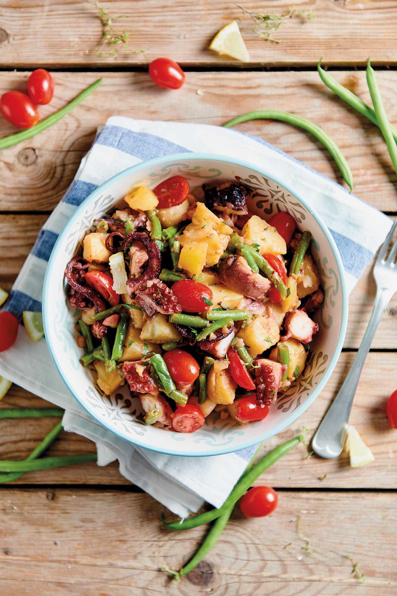 Insalatina di polpo e fagiolini