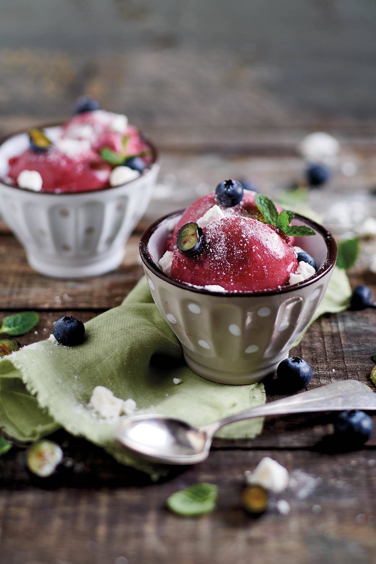 Sorbetto ai mirtilli