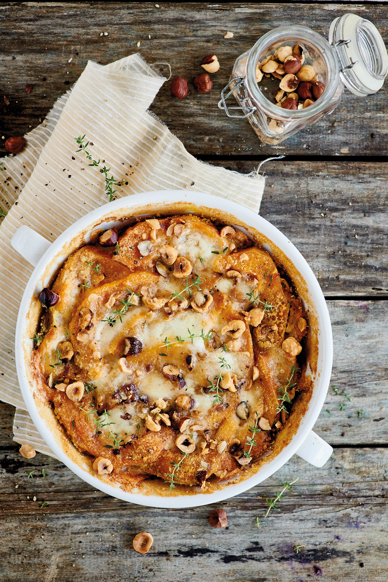 Parmigiana di zucca e nocciole